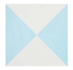 Pegane 4 Carreaux de ciment véritable 0,16m2 / Carreaux de ciment artisanaux pour sol et mur coloris Bleu - l.20 x L.20cm- Mosaïque Pour Pièce À Vivre|Mosaïque Pour Salle De Bains
