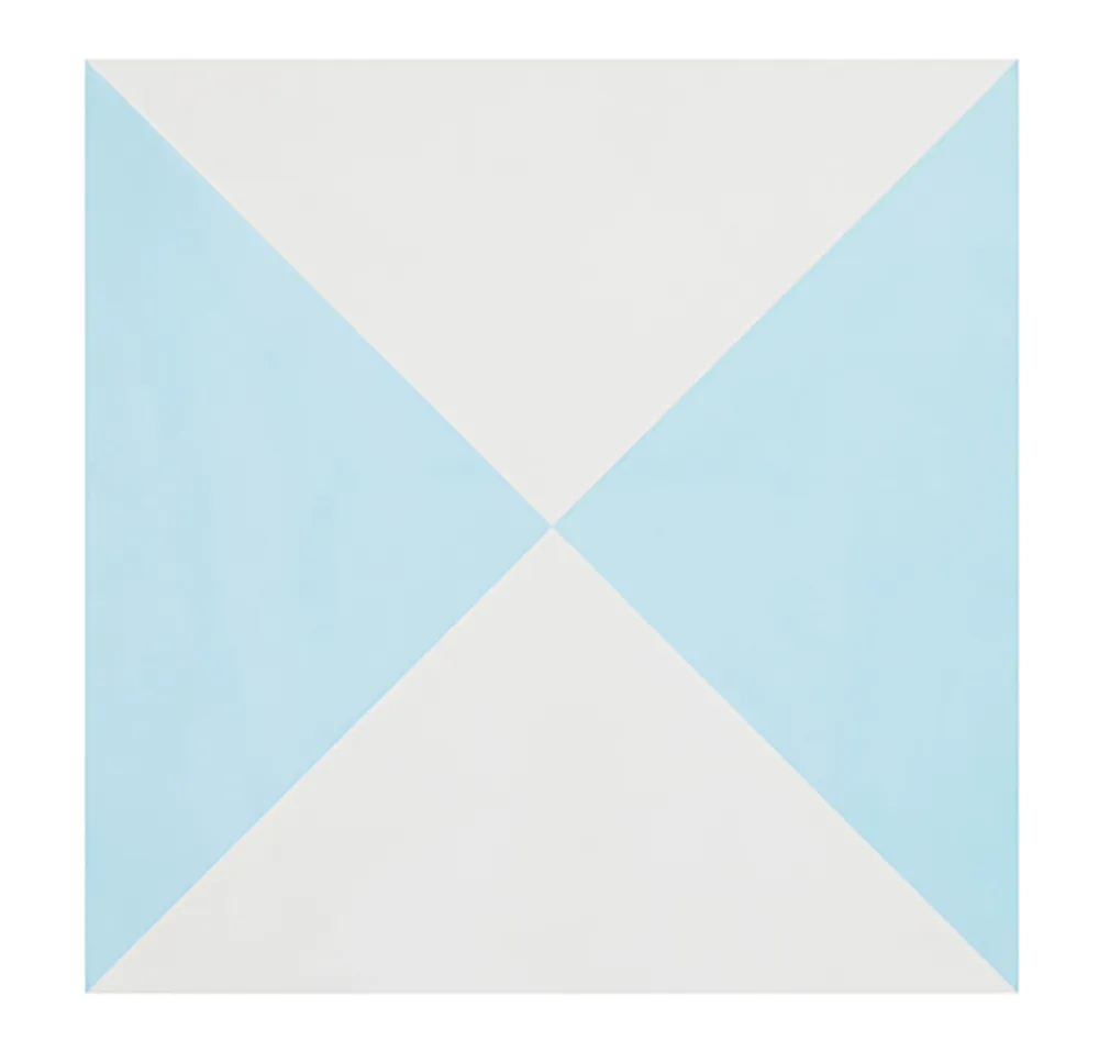Pegane 4 Carreaux de ciment véritable 0,16m2 / Carreaux de ciment artisanaux pour sol et mur coloris Bleu - l.20 x L.20cm- Mosaïque Pour Pièce À Vivre|Mosaïque Pour Salle De Bains