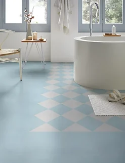 Pegane 4 Carreaux de ciment véritable 0,16m2 / Carreaux de ciment artisanaux pour sol et mur coloris Bleu - l.20 x L.20cm- Mosaïque Pour Pièce À Vivre|Mosaïque Pour Salle De Bains