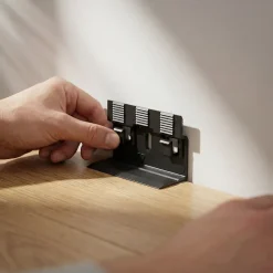 GoodHome Plinthe Pour Parquet Et Stratifié<30 Clips de fixation PVC pour plinthe MDF