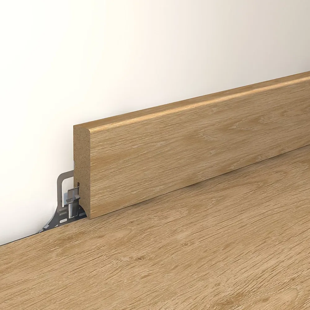 GoodHome Plinthe Pour Parquet Et Stratifié<30 clips d'installation métal pour plinthe