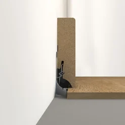 GoodHome Plinthe Pour Parquet Et Stratifié<30 clips d'installation métal pour plinthe
