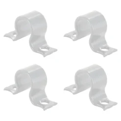 Tirard 4 Colliers d'Espagnolette, Blanc, Aluminium, Diamètre 14, pour Volet Battant- Volet Battant