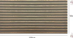 Ikhemalarka Panneau Mural Décoratif<6 m2 12 pièces Panneaux muraux de plafond en polystyrène Effet lamelle Décor Imitation Lamelle Revêtement léger XL Slats Gold