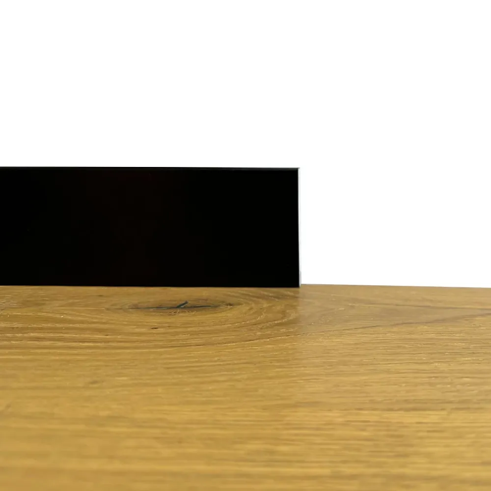 Eternal Parquet Plinthe Bois|Plinthe Bois<100 ml de plinthe carrée en fibre de bois compacte 80 x 15 noir (noir total)