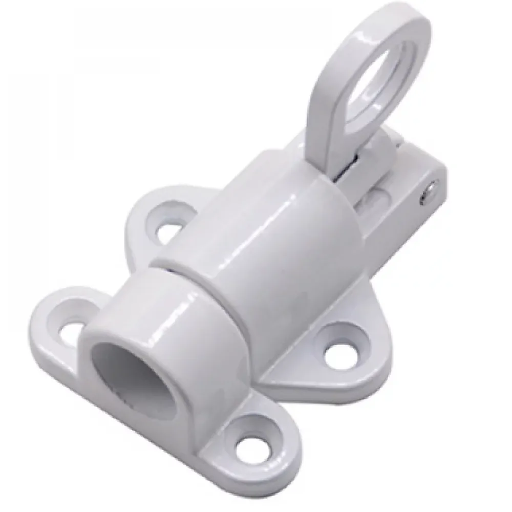 Deko 2 Pièces Automatique Verrou Porte,Alliage D'Aluminium Boulon Ressort,Aluminium Verrou Porte,Loquet Boulon Rebond,blanc- Accesoire Pour Volet
