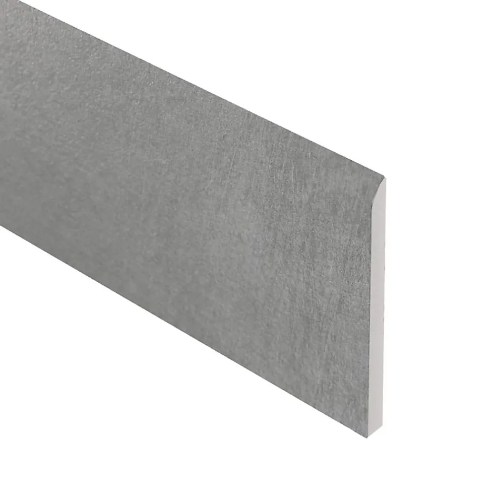 5 Plinthes carrelage District gris moyen l.8 x L.60 cm- Plinthe Pour Carrelage Sol