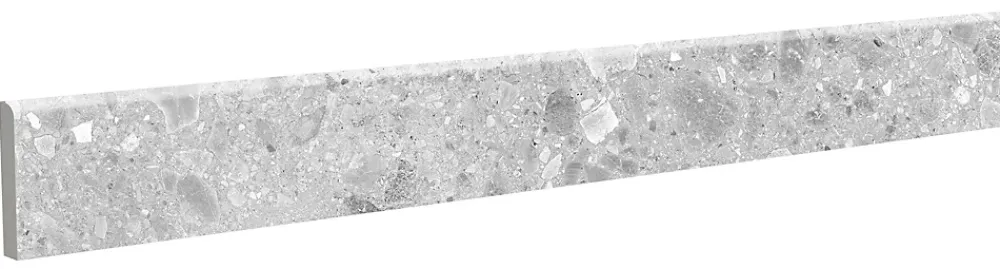 Mykonos 5 Plinthes carrelage gris GeoTech l.7,5 x L.60 cm- Plinthe Pour Carrelage Sol
