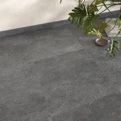 2 Plinthes carrelage Mitha gris foncé l.7 x L.60 cm- Plinthe Pour Carrelage Sol