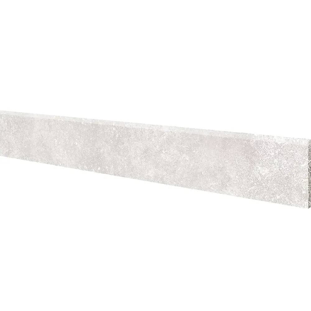 Plinthe Pour Carrelage Sol<2 Plinthes effet pierre 7,5x 60cm Ép.7,4 mm Prisma coloris perle