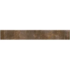 Plinthe Pour Carrelage Sol<5 Plinthes en grès cérame émaillé effet béton cuivré mat L.60 x l.7 cm x ép.8 mm, Malt