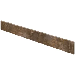 Plinthe Pour Carrelage Sol<5 Plinthes en grès cérame émaillé effet béton cuivré mat L.60 x l.7 cm x ép.8 mm, Malt