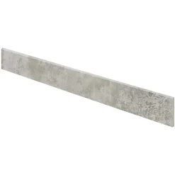 Plinthe Pour Carrelage Sol<5 Plinthes en grès cérame émaillé effet béton gris mat L.60 x l.7 cm x ép.8 mm, Malt