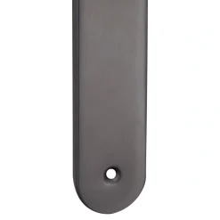 Poignée De Porte<2 poignées de porte sur plaque rond Amga, entraxe 195mm, coloris titane