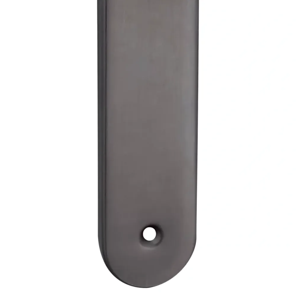 Poignée De Porte<2 poignées de porte sur plaque rond Amga, entraxe 195mm, coloris titane