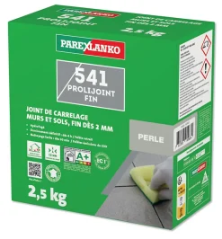 Parexlanko 541 prolijoint fin 2.5kg gris ciment- Joint Carrelage Sol