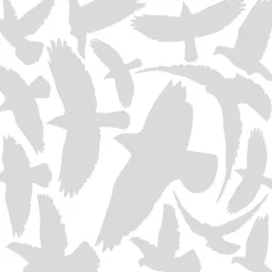 Ambiance Sticker 15 stickers oiseaux anti-collision translucide 65 x 65 cm- Film Occultant Pour Vitrage