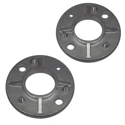 MySystem 2 x Embase diam. 100 mm à souder + 3 vis de réglage - pour tube diam. 42,4 mm - Inox 316- Accessoire D'Escalier
