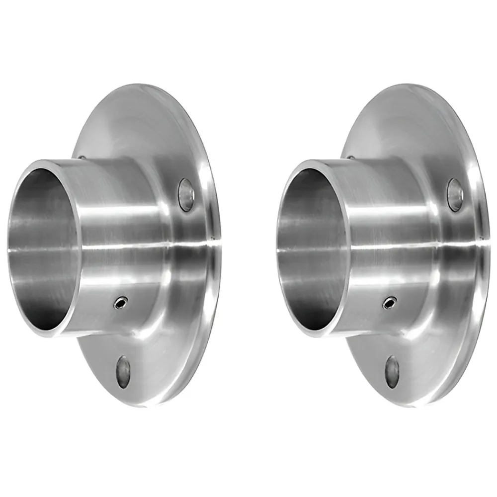 MySystem Accessoire D'Escalier<2 x Embase murale pour tube diam. 42,4 mm - Inox 316