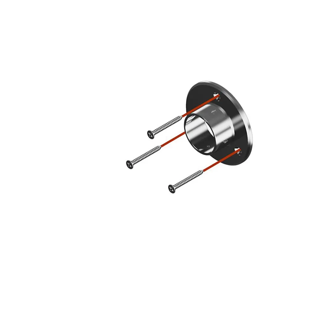 MySystem Accessoire D'Escalier<2 x Embase murale pour tube diam. 42,4 mm - Inox 316