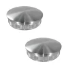 MySystem Accessoire D'Escalier<2 x Embout arrondi à frapper pour tube diam. 42,4 x 2 mm - Inox 304