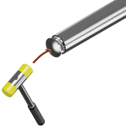 MySystem Accessoire D'Escalier<2 x Embout arrondi à frapper pour tube diam. 42,4 x 2 mm - Inox 304
