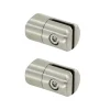 MySystem 2 x Pince à tôle Ep 1,5 à 4 mm - pour Tube diam. 42,4 mm - Inox 304- Garde-Corps, Balustrade