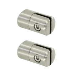 MySystem 2 x Pince à tôle Ep 1,5 à 4 mm - pour Tube diam. 42,4 mm - Inox 304- Garde-Corps, Balustrade