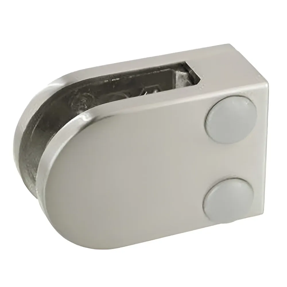 MySystem Garde-Corps, Balustrade<4 x Pince à verre plate modèle 07 - Ep. verre 6 mm - Inox 316 brossé GR320