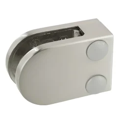 MySystem Garde-Corps, Balustrade<4 x Pince à verre plate modèle 07 - Ep. verre 8 mm - Inox 304 brossé GR320