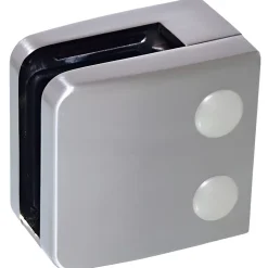 MySystem Garde-Corps, Balustrade<4 x Pince à verre plate modèle 06 - Ep. verre 10,76 mm - Inox 316 brossé GR320