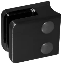 MySystem Garde-Corps, Balustrade<4 x Pince à verre pour tube diam. 42,4 modèle 06 - Ep. verre 11,52 mm - Inox noir anthracite