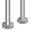 MySystem 2 x Poteau de balustrade Modèle 24 - Tube diam. 42.4 x 2 mm - H 970 mm - Inox 316- Garde-Corps, Balustrade