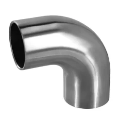 MySystem Accessoire D'Escalier<2 x Raccord 90 degrés arrondi pour main courante bois diam. 42,4 mm - Inox 304