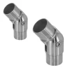 MySystem Accessoire D'Escalier<2 x Raccord orientable pour tube diam. 42,4 x 2 mm - Inox 304