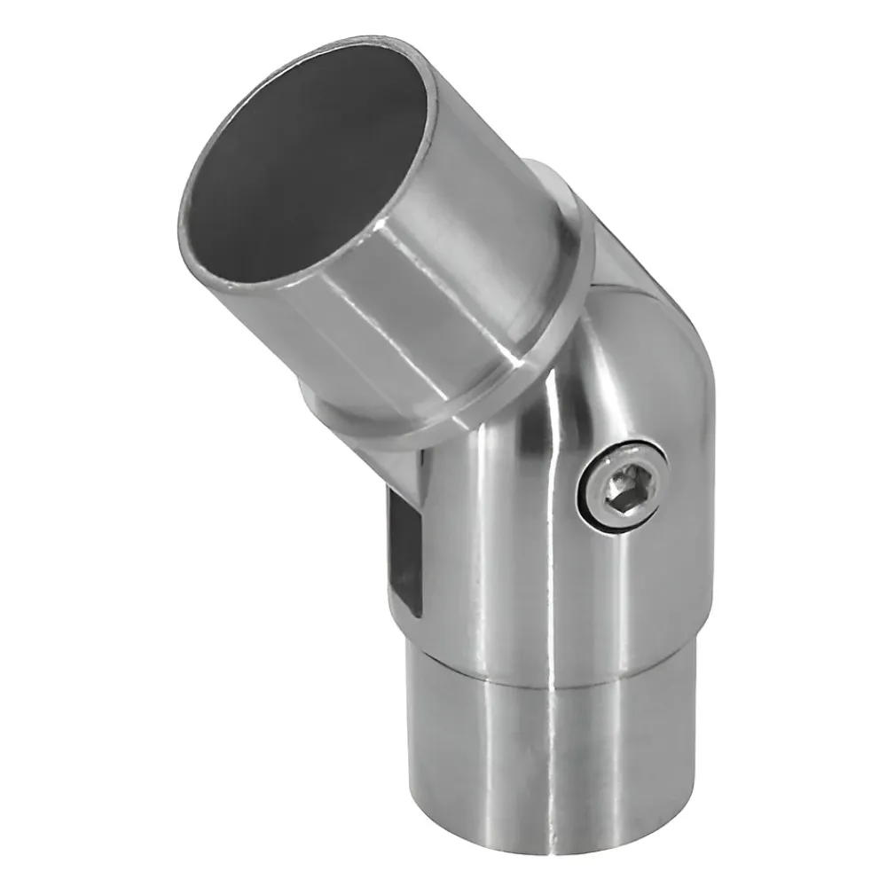 MySystem Accessoire D'Escalier<2 x Raccord orientable pour tube diam. 42,4 x 2 mm - Inox 304
