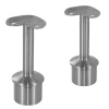 MySystem 2 x Support 90 degrés main courante diam. 42,4 à coller sur tube diam. 42,4 x 2 mm - Inox 304- Accessoire D'Escalier