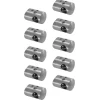 MySystem 10 x Support de liaison transerval sur Tube diam. 42,4 pour Barre diam. 12 mm - Inox 316- Accessoire D'Escalier
