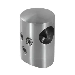 MySystem 10 x Support de liaison transerval sur Tube diam. 42,4 pour Barre diam. 12 mm - Inox 316- Accessoire D'Escalier