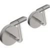 MySystem 2 x Support mural fixe - Main courante diam. 42,4 mm - Platine 3 trous fraisés + CACHE - Inox 304- Accessoire D'Escalier