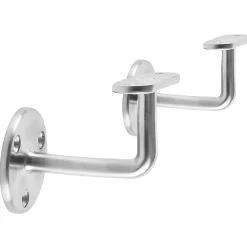 MySystem 2 x Support mural fixe - Main courante plate - Platine 3 trous fraisés - Inox 316- Accessoire D'Escalier