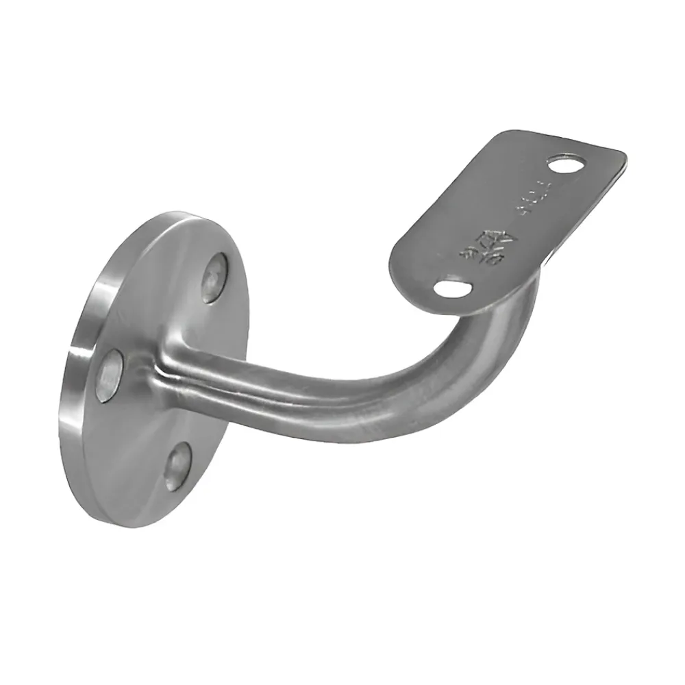 MySystem 2 x Support mural fixe - Main courante diam. 42,4 mm - Platine 3 trous fraisés - Inox 316- Accessoire D'Escalier