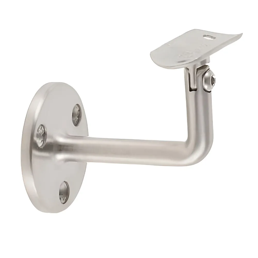 MySystem 2 x Support mural orientable - Main courante diam. 42,4 mm - Platine 3 trous fraisés - Inox 316- Accessoire D'Escalier