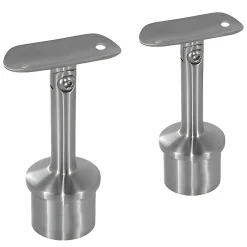 MySystem 2 x Support orientable main courante diam. 42,4 à coller sur tube diam. 42,4 x 2 mm - Inox 304- Accessoire D'Escalier