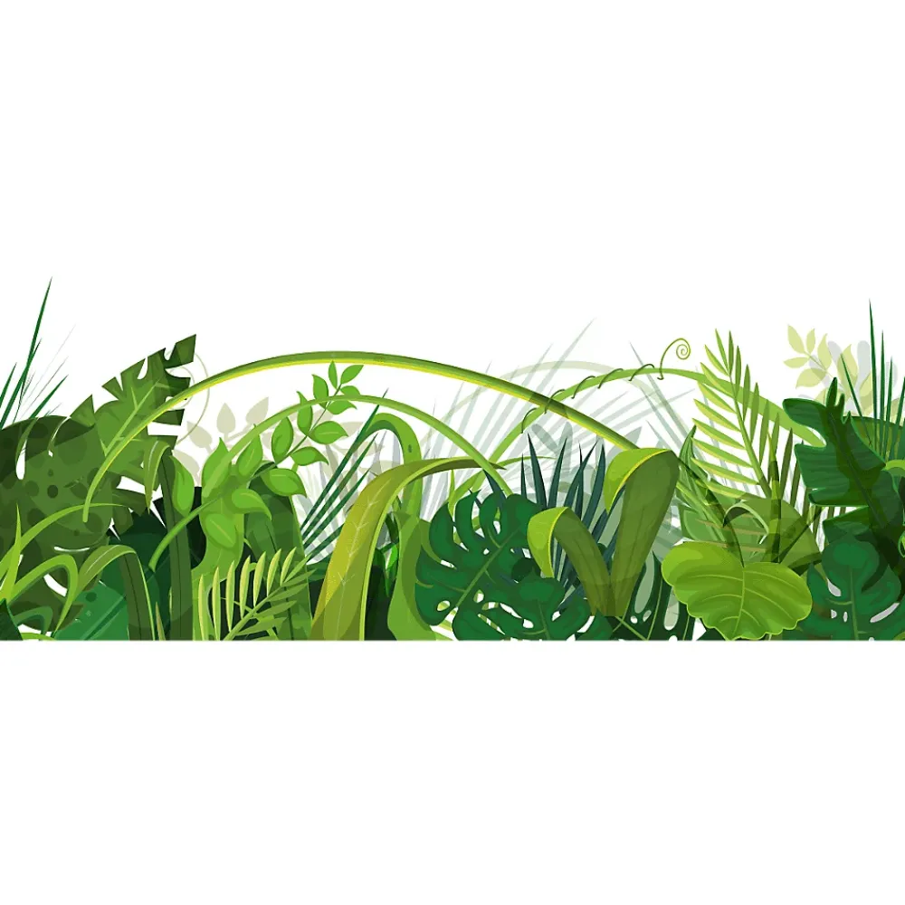 Ambiance Sticker Film Occultant Pour Vitrage<Adhésif Film Fenêtre Anti Regard Occultant - LA JUNGLE - Stickers Autocollant Brise-Vue pour Vitres & Porte de Douche - 40x100cm
