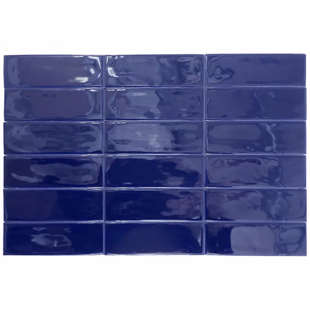 Lux Mosaic Carrelage Mural Uni|Carrelage Mural Pour Cuisine<Altea Cobalt Série Revêtement grès cérame premium 5x15 cm.