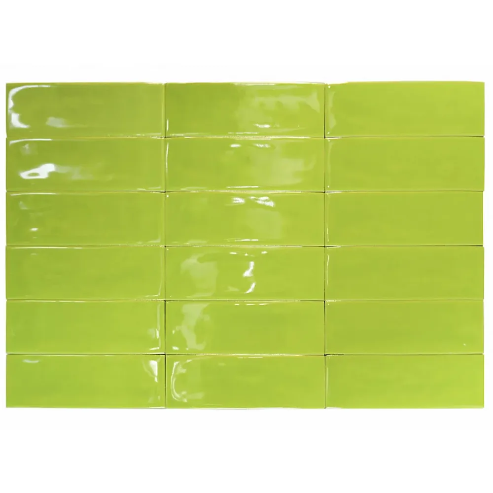 Lux Mosaic Carrelage Mural Uni|Carrelage Mural Pour Cuisine<Altea Pistache Série Revêtement grès cérame premium 5x15 cm.