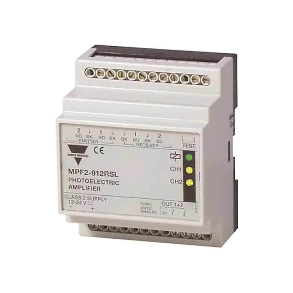 Carlo Gavazzi Accessoire Pour Porte De Garage<Amplificateur de cellules photoélectriques MPF2-912RSL