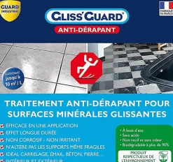 Guard Industrie Antidérapant Invisible Sol Glissant Gliss'Guard Ultra Puissant Spray 750ml- Profilé De Rénovation Pour Sol