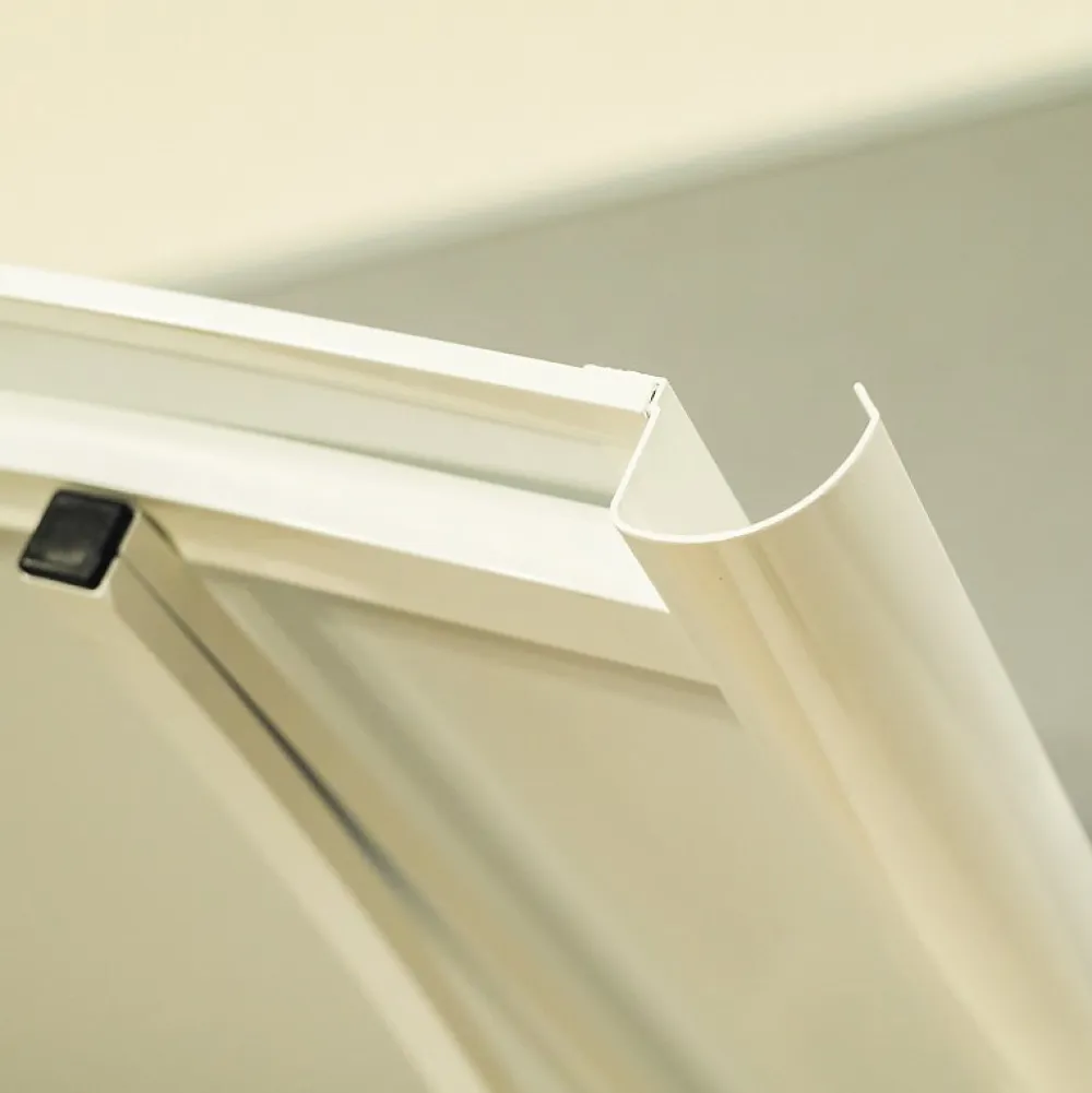 Arctom Auvent Et Marquise<Auvent Apos 150x90, couleur Blanc RAL9016, panneau sandwich AL PE AL